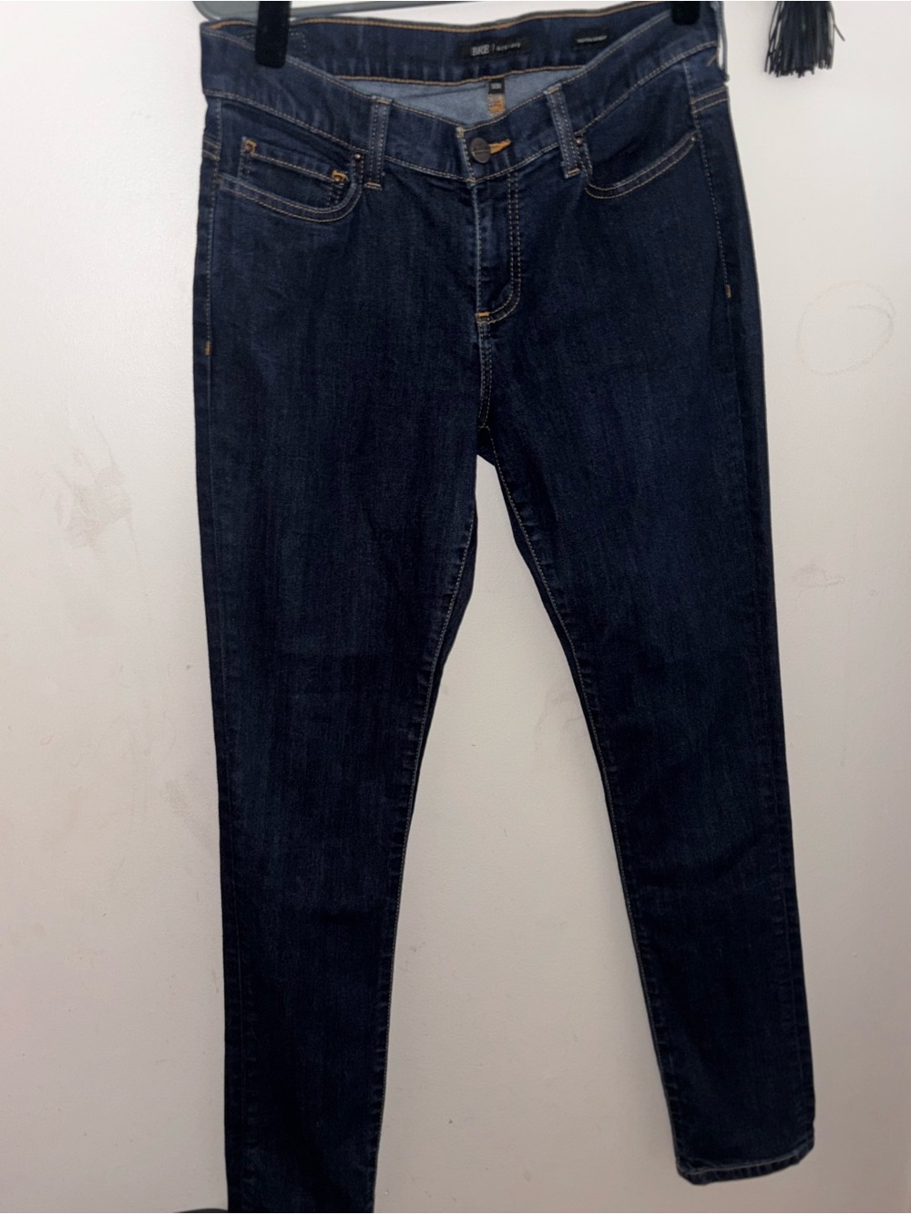 Women's Dark Indigo Skinny Jeans - Stretch Slim Fit